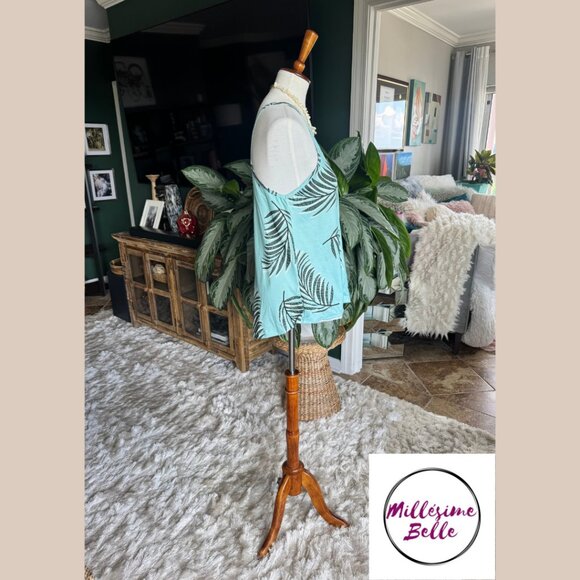 Island Turquoise Spaghetti Strap Top - Picture 4 of 8